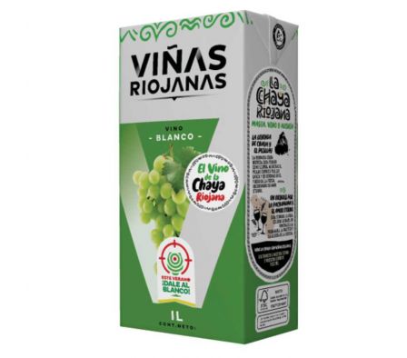 VINO TETRA VIÑAS RIOJANAS BLANCO 1 LT