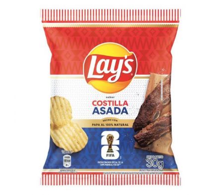 PAPAS FRITAS LAY'S COSTILLA ASADO 30GR
