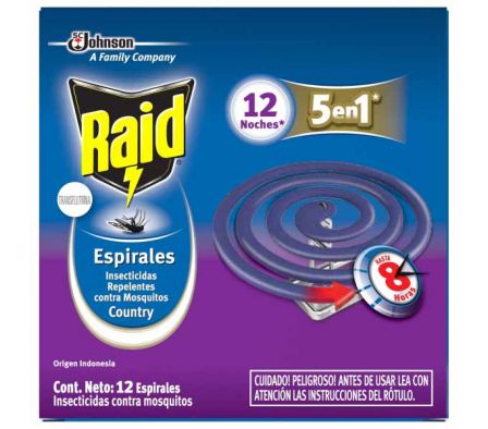 INSECTICIDA RAID TABLETAS COUNTRY FRESH 150GR