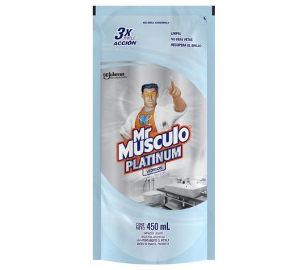LIMPIA VIDRIO MR.MUSCULO DOY PACK 450ML