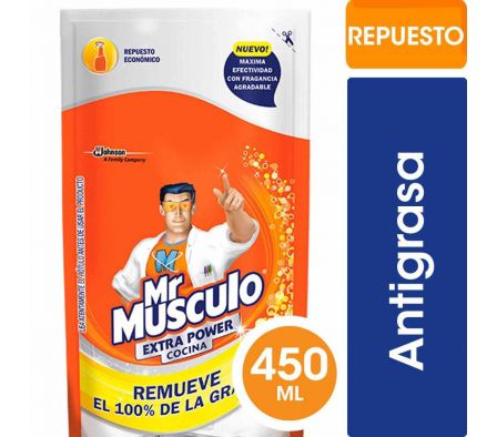 LIMPIADOR MR. MUSCULO EXTRA POWER P/ COCINA 450ML