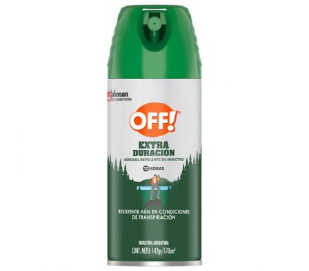 REPELENTE OFF EXTRA DURACION AEROSOL 142GR 170 cm3
