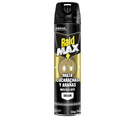 INSECTICIDA RAID MAX SIN OLOR 360CM3