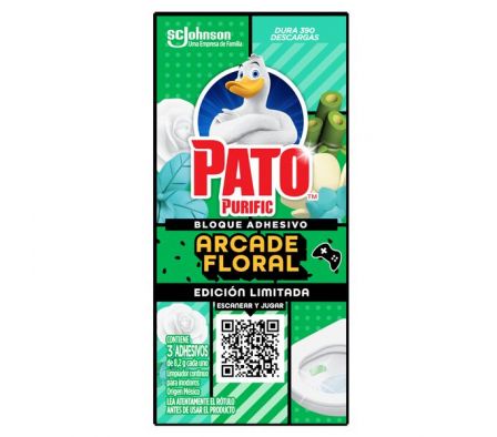 DESODORANTE ADHAESIVO PATO ARCADE FLORAL 24.6G
