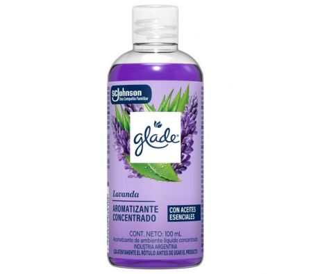 AROMATIZANTE GLADE CONCENTRADO LAVANDA 100ML 
