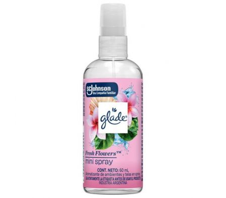 AROMATIZANTE GLADE MINISPRAY FLOWERS 60ML 