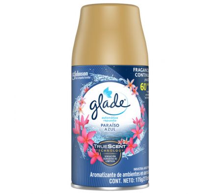 AROMATIZANTE GLADE REPUESTO PARAISO AZUL 175ML