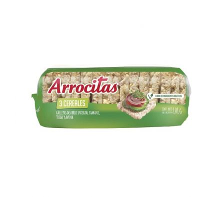 GALLETA DE ARROZ ARROCITAS INTEGRAL C/TRIGO 101GR 