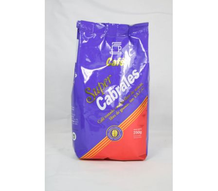 CAFE CABRALES TOSTADO SUPER MOLIDO S/AZUCAR 250 GR