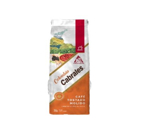 CAFÉ CABRALES MOLIDO TOSTADO COLOMBIA 250GR
