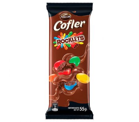 CHOCOLATE COFLER ROCKLETS 55G