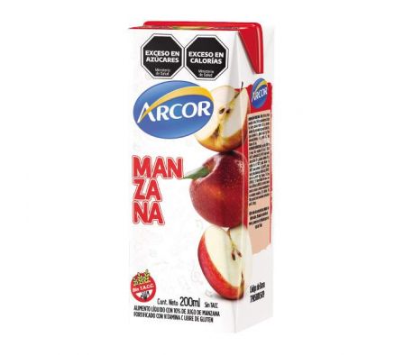 JUGOS ARCOR MANZANA TETRA 200ML