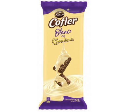 CHOCOLATE ARCOR COFLER CHOCOLINAS TABLETAS 140GR