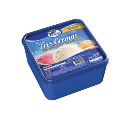 HELADO ARCOR POSTRE TRES CREMAS 1KG