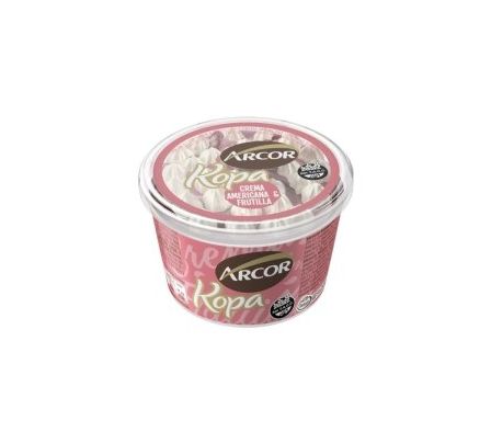 HELADO ARCOR KOPA FRUTILLA & AMERICANA 90GR.