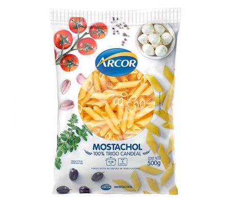 FIDEOS MOSTACHOL ARCOR 100% TRIGO 500GR