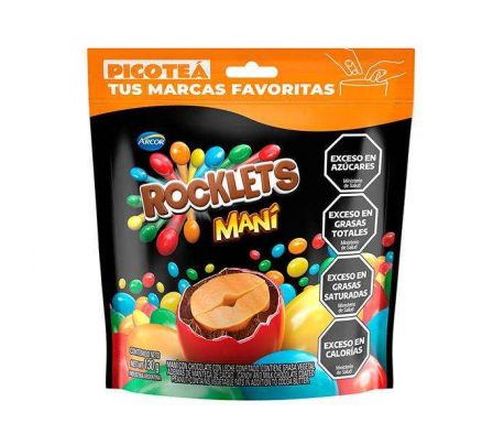 CHOCOLATE ROCKLETS CON MANI 130G