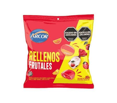 CARAMELO ARCOR RELLENOS FRUTALES 80GR
