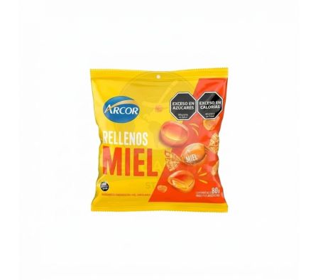 CARAMELO ARCOR RELLENO DE MIEL 80G