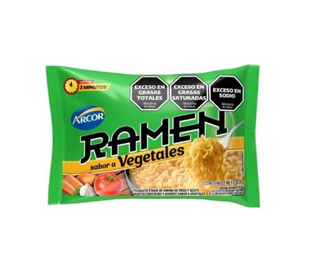 RAMEN ARCOR VEGETAL  65GR