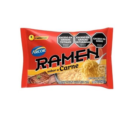 RAMEN ARCOR CARNE 65GR