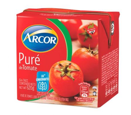 PURE DE TOMATE ARCOR TETRA 520GR
