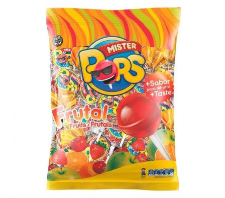 CHUPETINES MISTER POP FRUTAL 10UN
