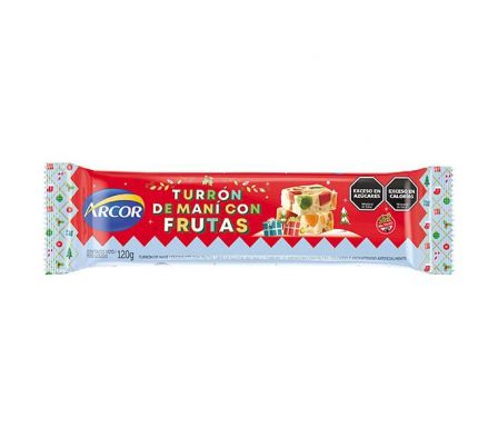 TURRON ARCOR FRUTAS Y MANI 120GR