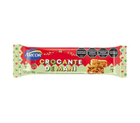 TURRON ARCOR CROCANTE MANI 80GR