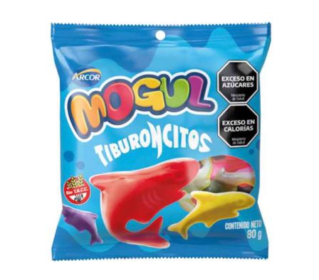 GOMITAS MOGUL TIBURONCITOS 80GR