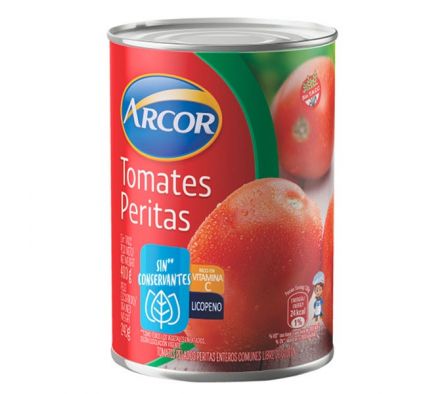 TOMATE ARCOR PERITA PELADO LATA 400GR