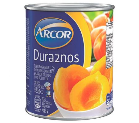 DURAZNO EN ALMIBAR MITADES ARCOR 820 GR