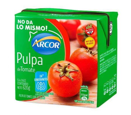 PULPA DE TOMATE ARCOR SUAVE 520G
