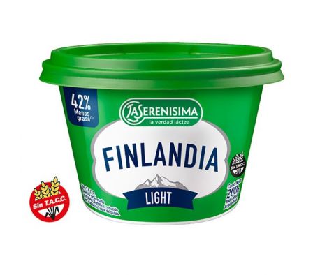 QUESO UNTABLE LA SERENISIMA FINLANDIA LIGHT 180GR