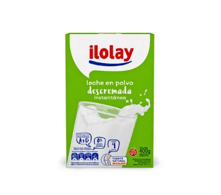 LECHE EN POLVO ILOLAY DESCREMADA 400GR