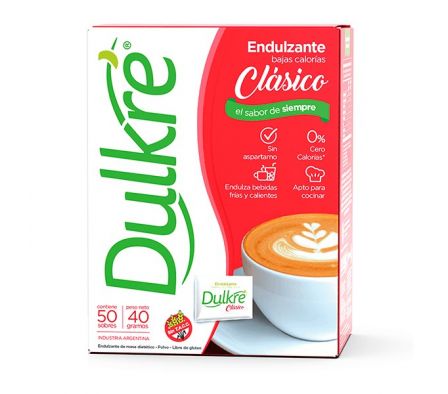 EDULCORANTE DULKRE POLVO 50UN 40GR