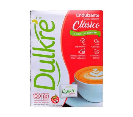 EDULCORANTE DULKRE POLVO 100UN 80GR