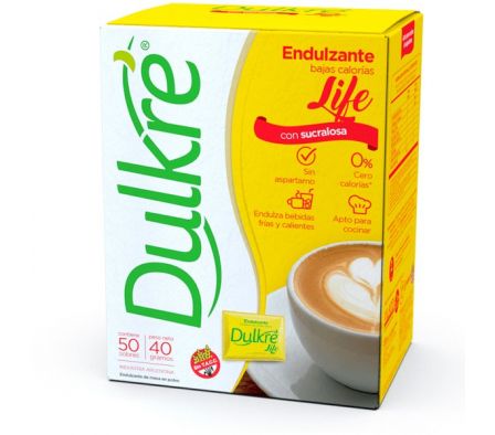 EDULCORANTE DULKRE SUCRALOSA POLVO 50 SOBRES