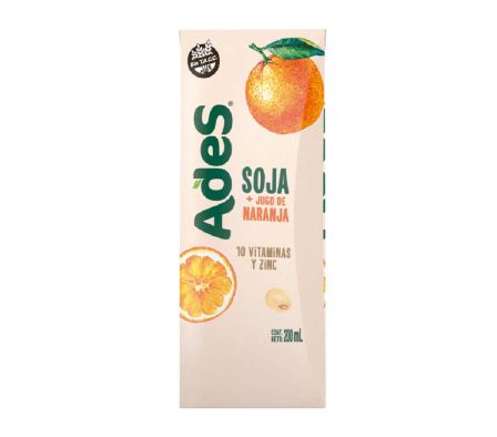 JUGO ADES NARANJA MULTI10 200ML