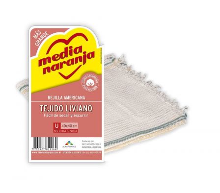REJILLA MEDIA NARANJA AMERICANA 40X40CM