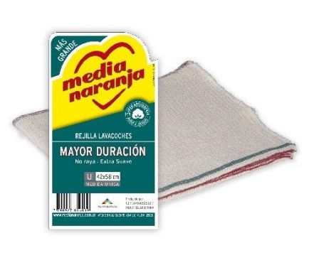 REJILLA MEDIA NARANJA LAVACOCHES 42X58CM