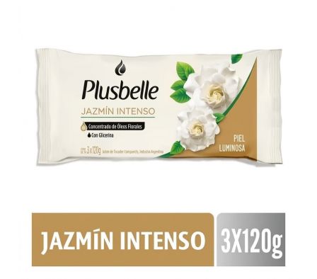 JABON DE TOCADOR PLUSBELLE JAZMIN INTENSO 3 X 120 