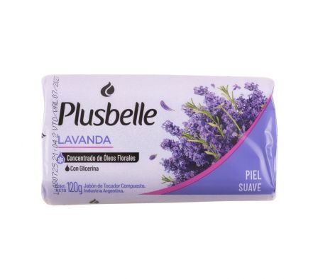 JABON DE TOCADOR PLUSBELLE LAVANDA 120 GR
