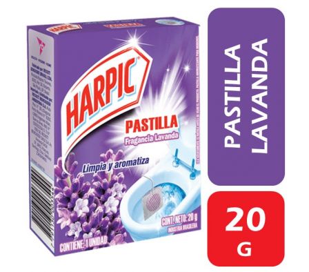 PASTILLAS PARA INODOROS HARPIC LAVANDA 20G