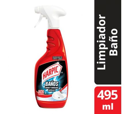 LIMPIADOR HARPIC SARRO Y MANCHAS DIFICILES 495ML