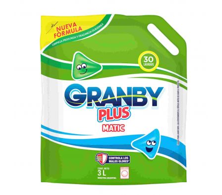 JABON LIQUIDO GRANBY PLUS P/ ROPA 3L