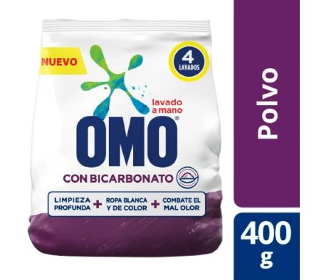 Omo Detergente en Polvo 400g Corriente - XMAYOR