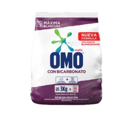 JABON EN POLVO OMO MATIC C/BICARBONATO 3KG