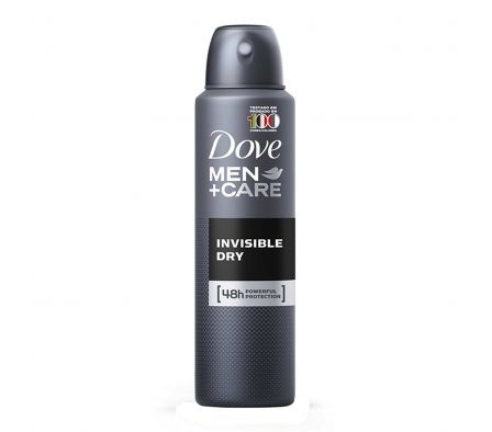 DESODORANTE DOVE INVISIBLE MEN+CARE AEROSOL 89GR