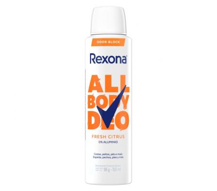 DESODORANTE REXONA WOMEN AEROSOL FRESHCITR 150ML